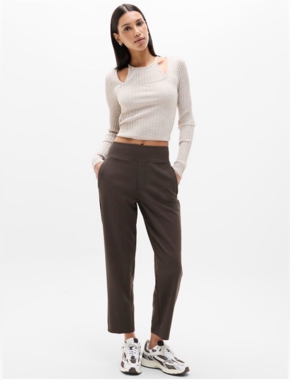Athleta Endless High Rise Pant in Truffle